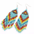 Beautify unique long heavy all types african seed bead hanging earrings jewelry